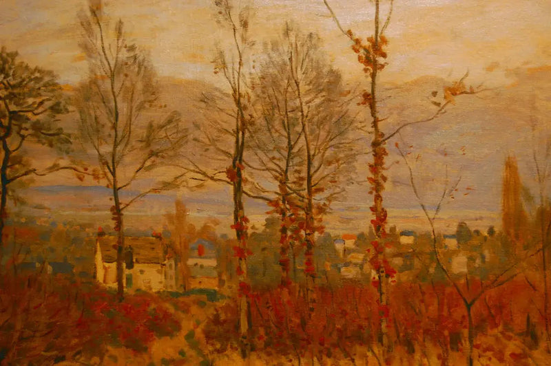 Utsikt over Louveciennes om høsten - Alfred Sisley