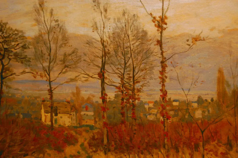 Utsikt over Louveciennes om høsten - Alfred Sisley