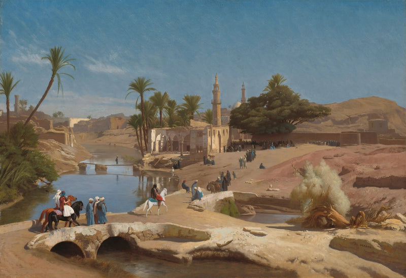 Utsikt over Médinet El-Fayoum - Jean-Léon Gérôme