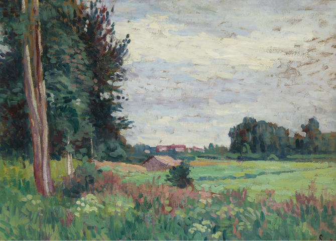 Utsikt over Méréville - Maximilien Luce