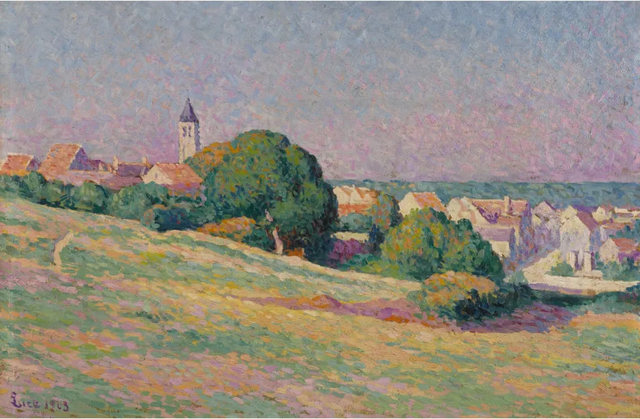 Utsikt over Méréville - Maximilien Luce