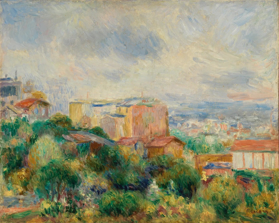 Utsikt over Montmartre - Pierre-Auguste Renoir