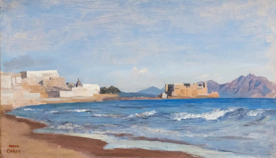 Utsikt over Napoli - Jean-Baptiste Camille Corot