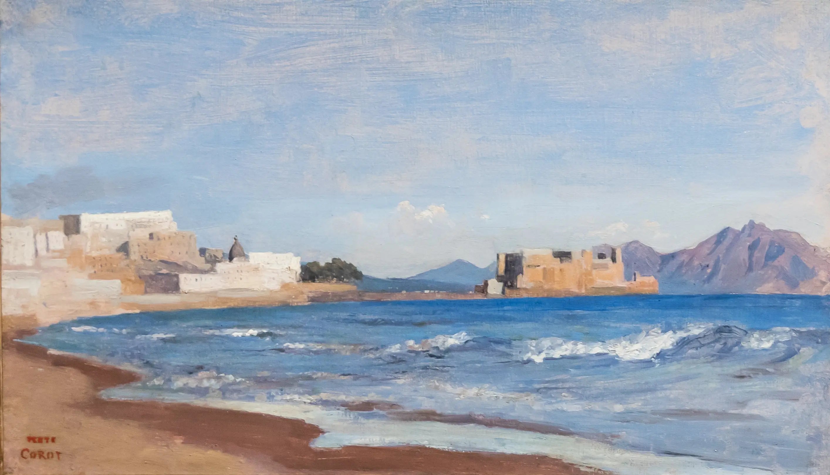 Vue de Naples - Jean-Baptiste Camille Corot - Alpha Reproduction
