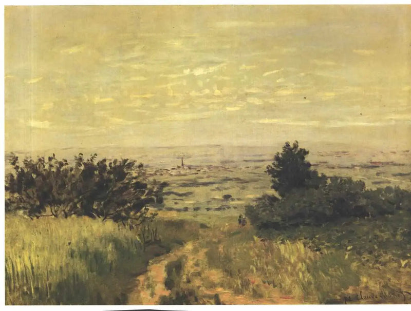 Utsikt over sletten ved Argenteuil, åsene ved Sannois - Claude Monet