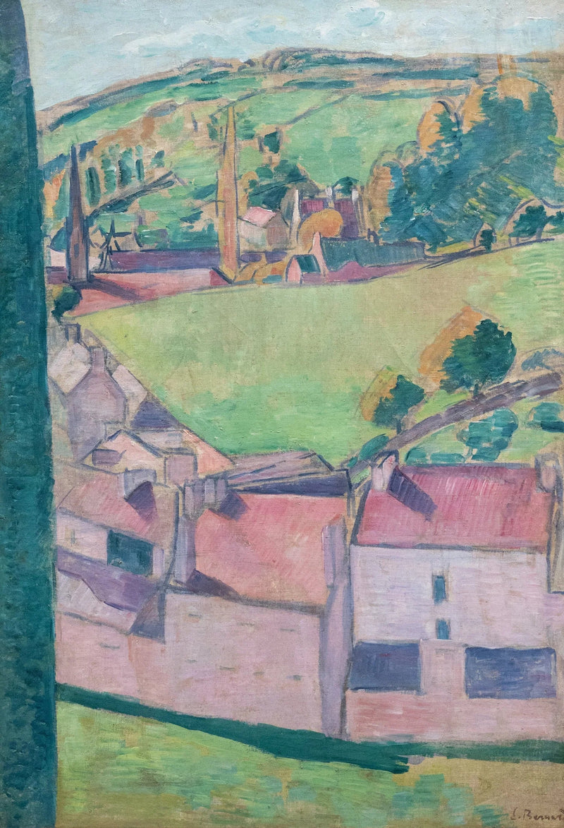 Utsikt over Pont-Aven - Émile Bernard