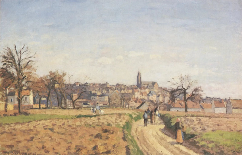 Utsikt over Pontoise - Camille Pissarro