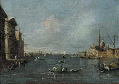 Utsikt over S. Giorgio Maggiore, Venezia - Francesco Guardi