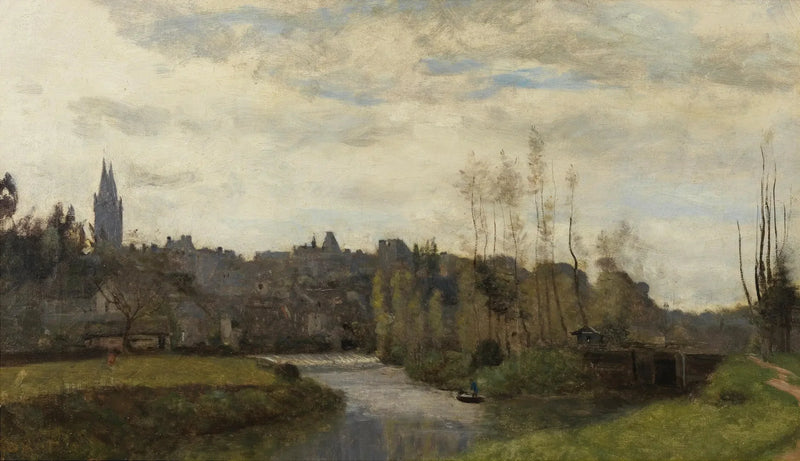 Utsikt over Saint-Lô - Jean-Baptiste Camille Corot