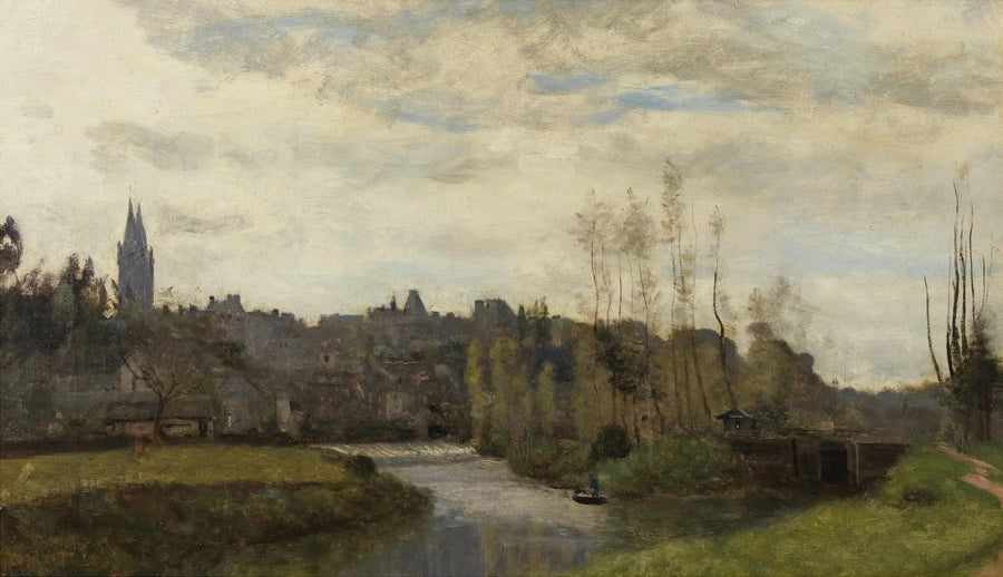 Utsikt over Saint-Lô - Jean-Baptiste Camille Corot