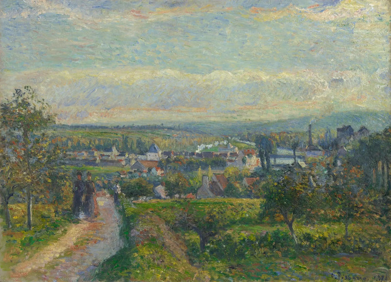 Utsikt over Saint-Ouen-l'Aumône - Camille Pissarro