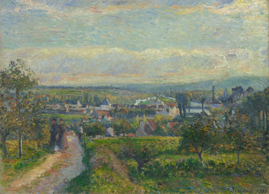 Utsikt over Saint-Ouen-l'Aumône - Camille Pissarro