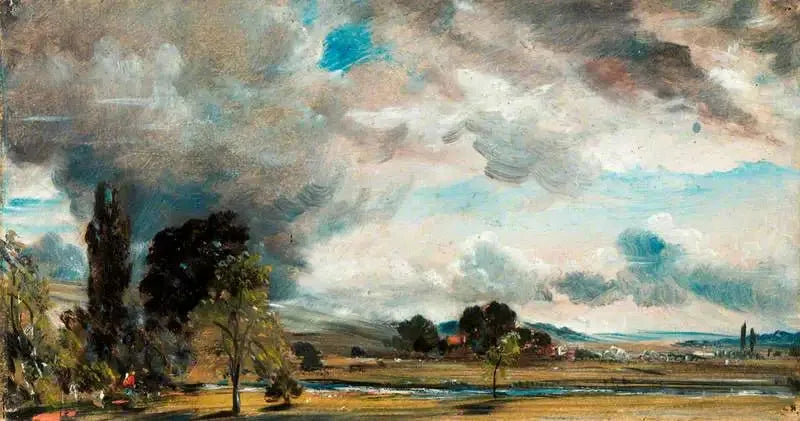 Utsikt over Salisbury, sett fra biblioteket i huset til archidiakons Fisher - John Constable