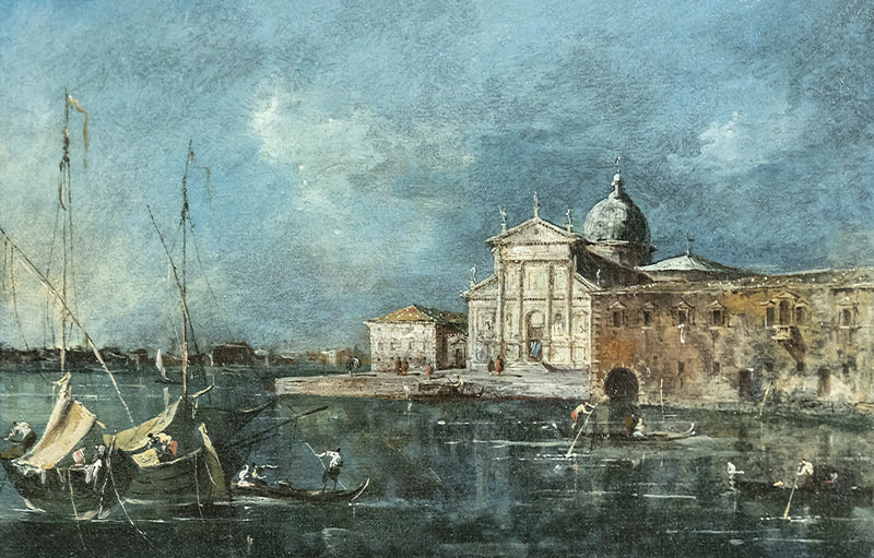 Utsikt over San Giorgio Maggiore i Venezia - Francesco Guardi
