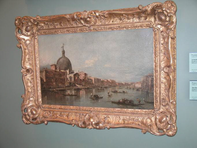Utsikt over San Simeone Piccolo i Venezia - Francesco Guardi