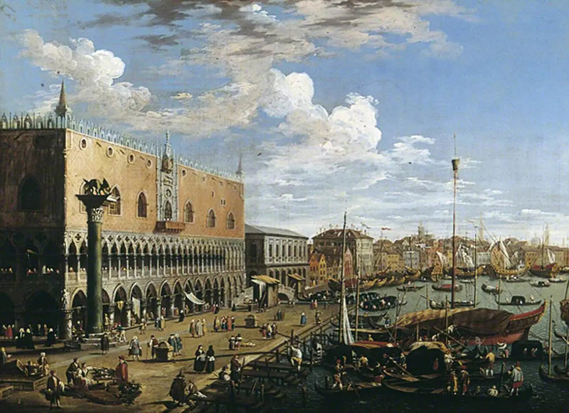 Utsikt over Venezia, Dogepalasset - Canaletto

Source:
Vue de Venise, Palais des Doges - Canaletto