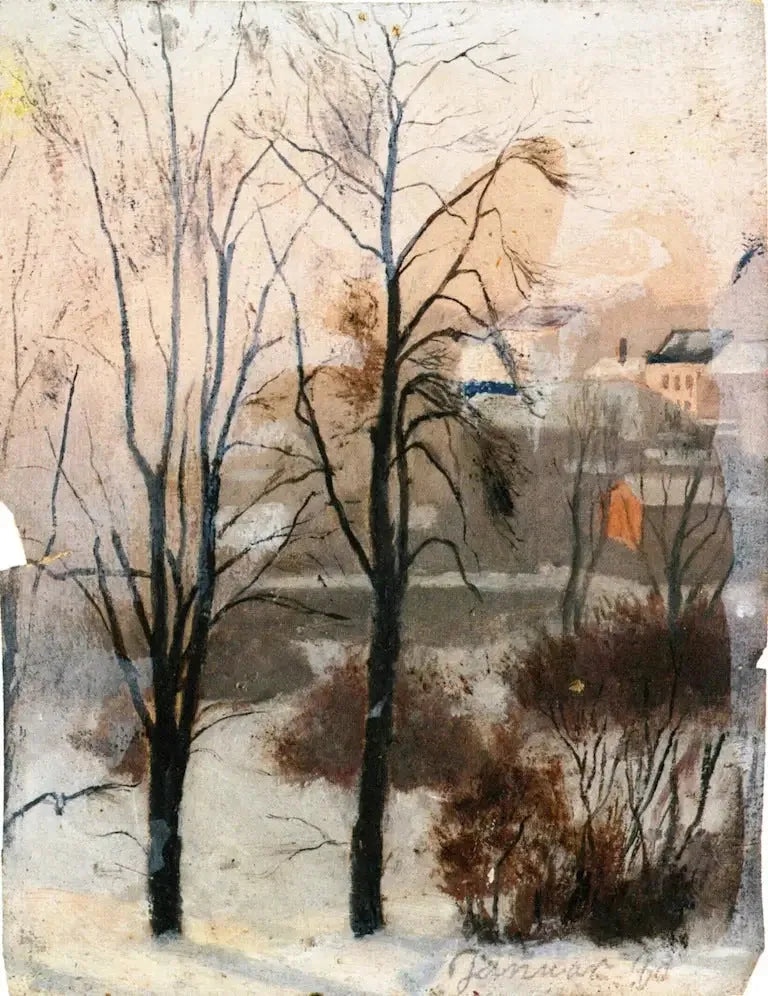 Utsikt fra Fossveien - Edvard Munch