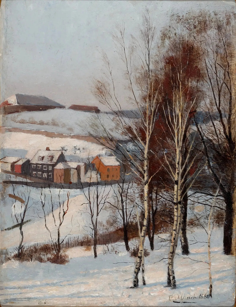 Utsikt fra Fossveien - Edvard Munch