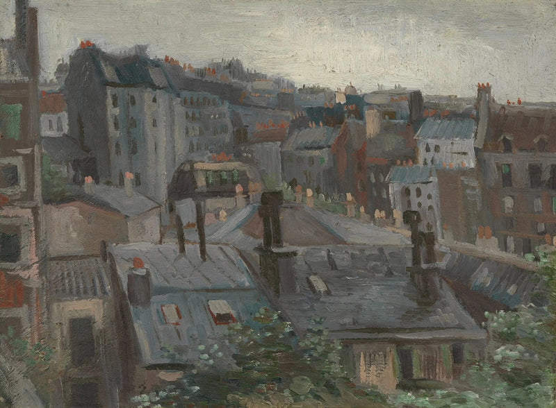Utsikt fra Vincent sitt atelier - Vincent van Gogh
