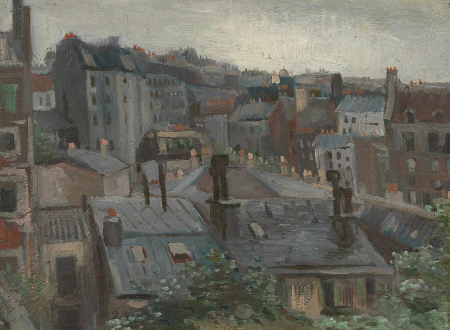 Utsikt fra Vincent sitt atelier - Vincent van Gogh