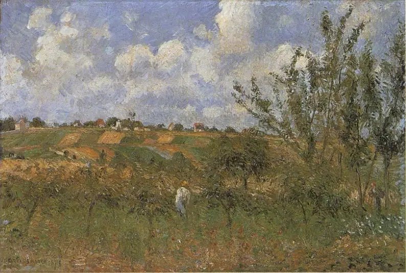 Utsikt fra Gratte-Coqs-kysten, Pontoise - Camille Pissarro
