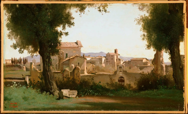 Utsikt fra Farnese-hagene - Jean-Baptiste Camille Corot