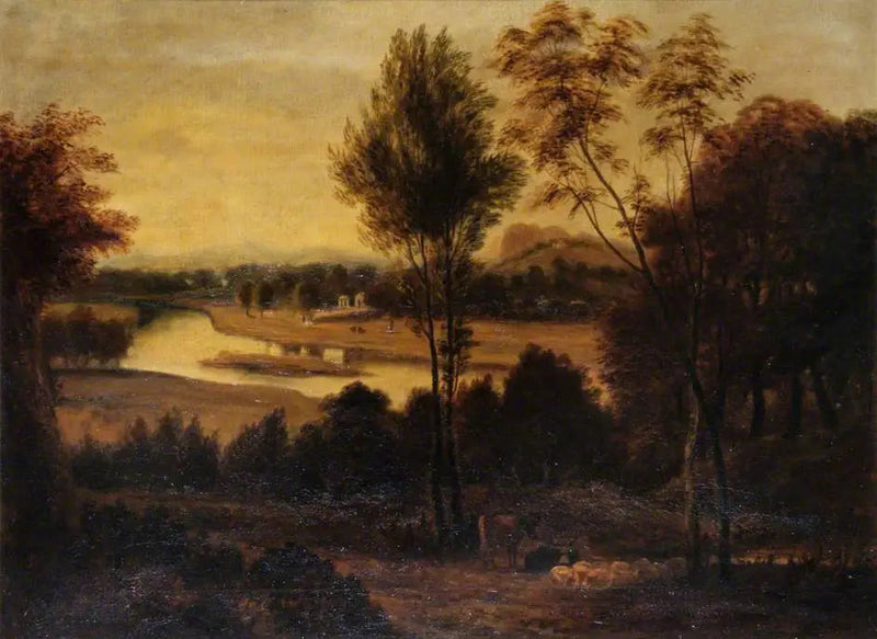 Utsikt fra Wick House, Richmond, Surrey - Joshua Reynolds