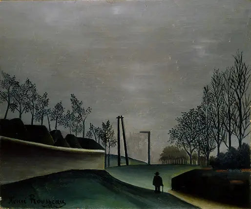 Utsikt over festningene - Henri Rousseau