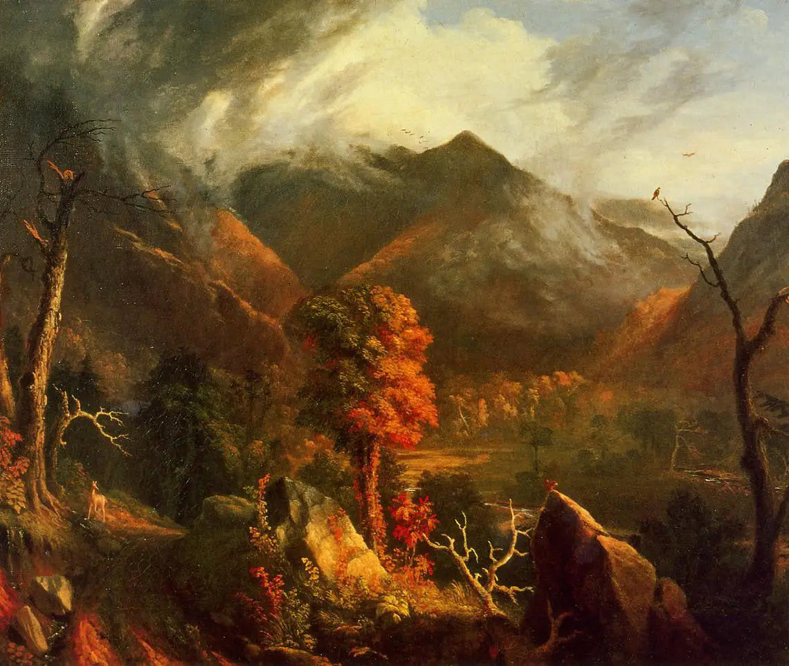 Vue des Montagnes Blanches - Thomas Cole image 1 reproduction d’œuvre d’art à l’huile