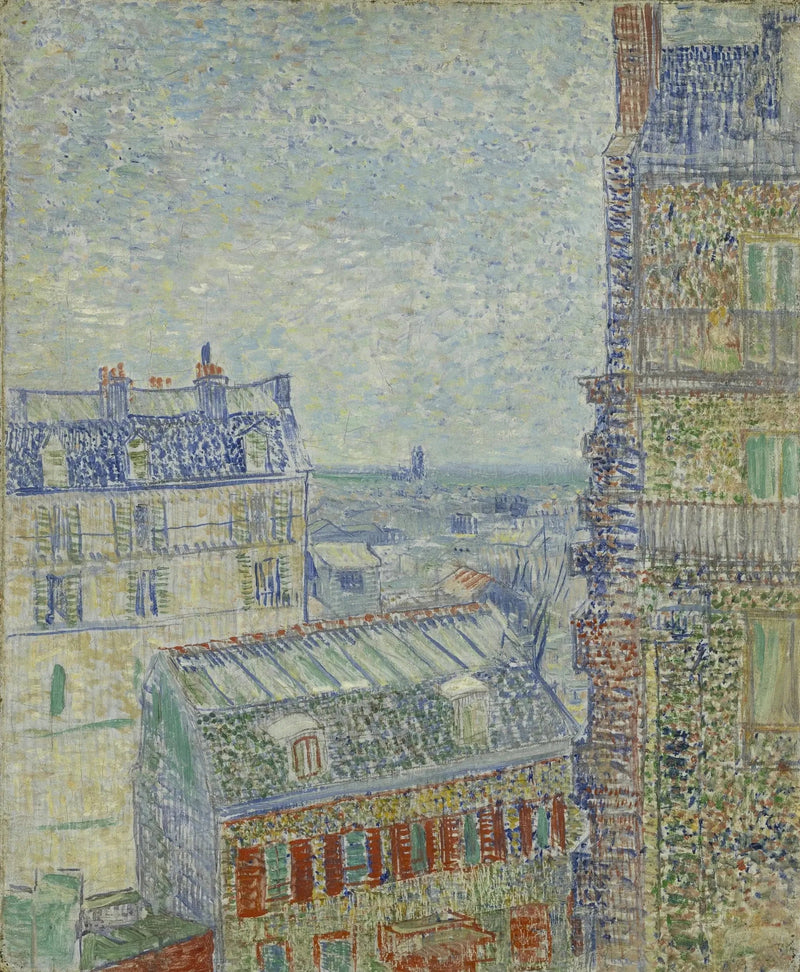 Utsikt over hustakene i Paris - Vincent van Gogh