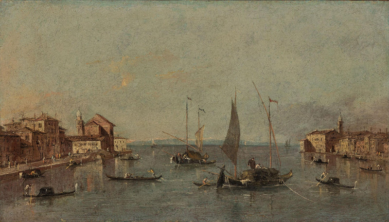 Utsikt over Canale della Giudecca, Venezia - Francesco Guardi
