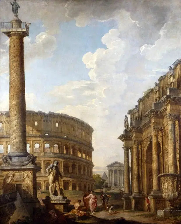 Utsikt over Caprice med Trajane-kolonnen og de romerske ruinene - Giovanni Paolo Panini

Source:
Vue du Caprice avec la colonne Trajane et les ruines romaines - Giovanni Paolo Panini