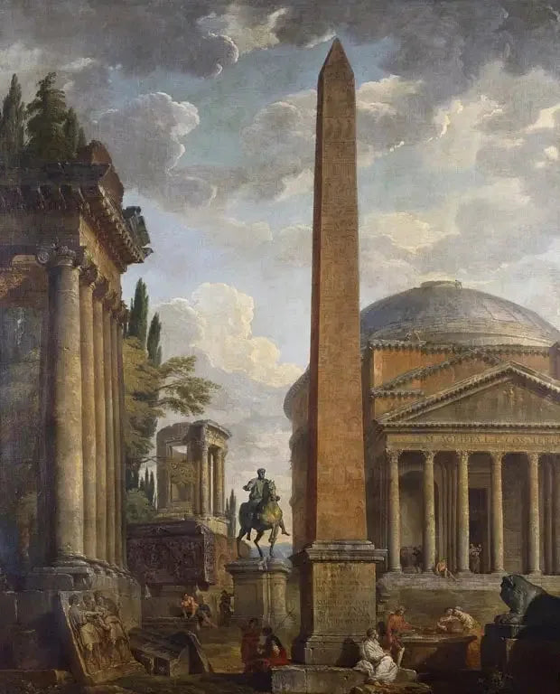 Utsikt over Caprice med Panthéon og romerske ruiner - Giovanni Paolo Panini

Source:
Vue du Caprice avec le Panthéon et les ruines romaines - Giovanni Paolo Panini