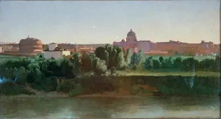 Utsikt over Château Saint-Ange - Jean-Baptiste Camille Corot