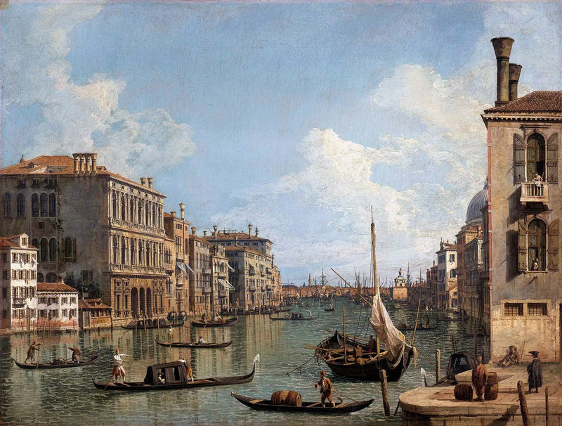 Utsikt over Grand Canal mot Douane-punktet - Canaletto

Source:
Vue du Grand Canal vers la pointe de la Douane - Canaletto
