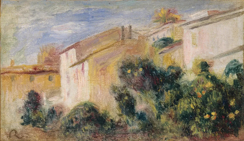 Utsikt over hagen til villaen - Pierre-Auguste Renoir