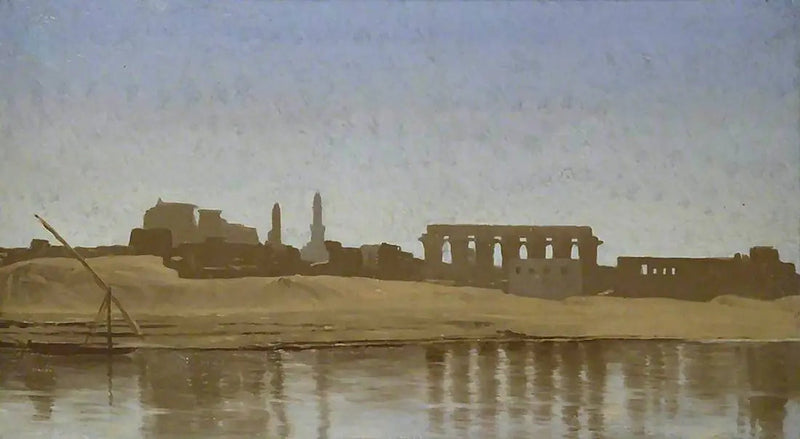 Utsikt over Nilen i Luxor - Jean-Léon Gérôme