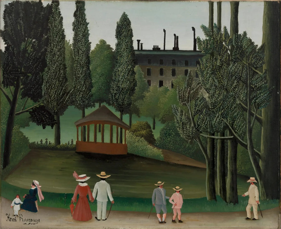 Utsikt over Montsouris-parken, Kiosken - Henri Rousseau