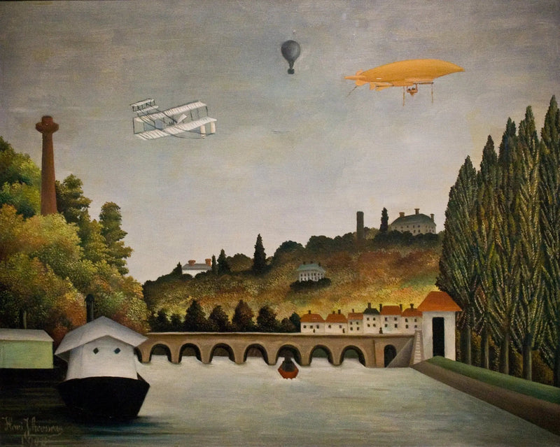 Utsikt over Sèvres-broen - Henri Rousseau