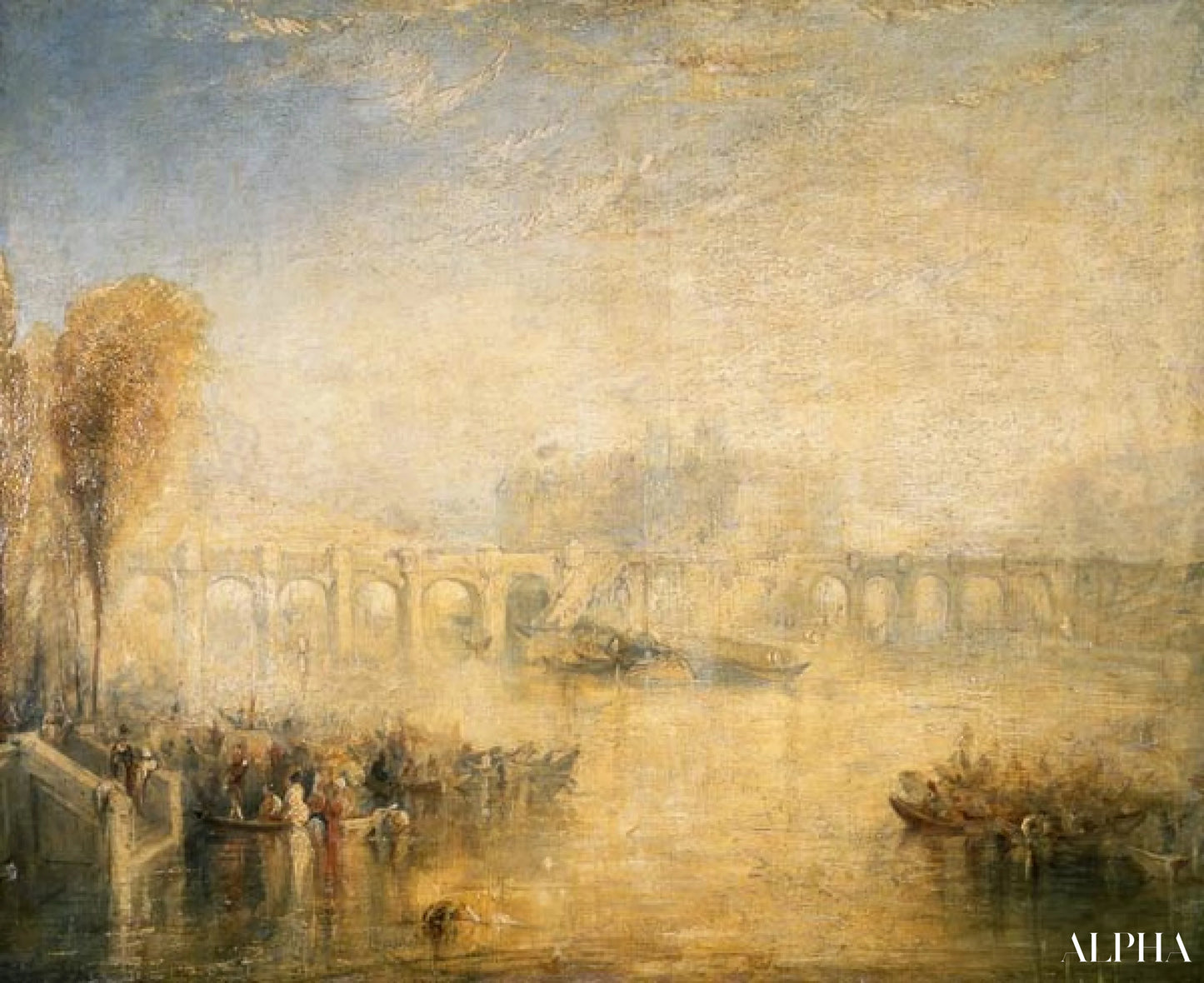 Utsikt over Pont Neuf - William Turner - Høykvalitets reproduksjoner av malerier og bilder