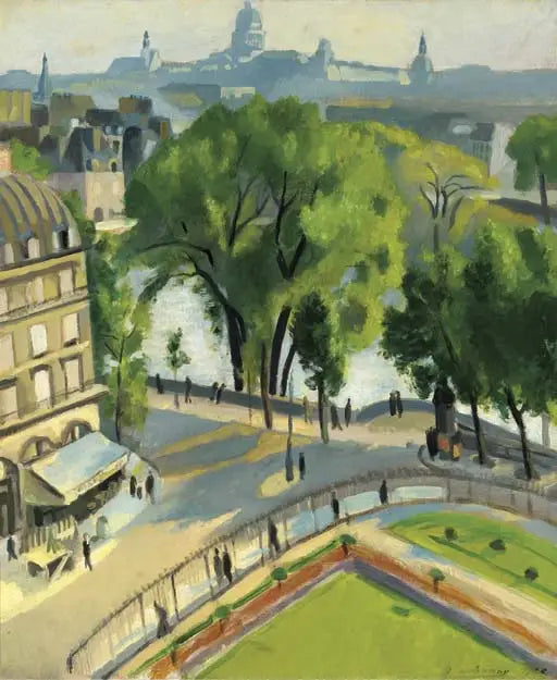 Utsikt fra Louvre-kaien - Robert Delaunay