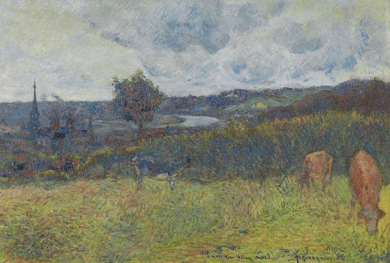 Generell utsikt over Rouen - Paul Gauguin