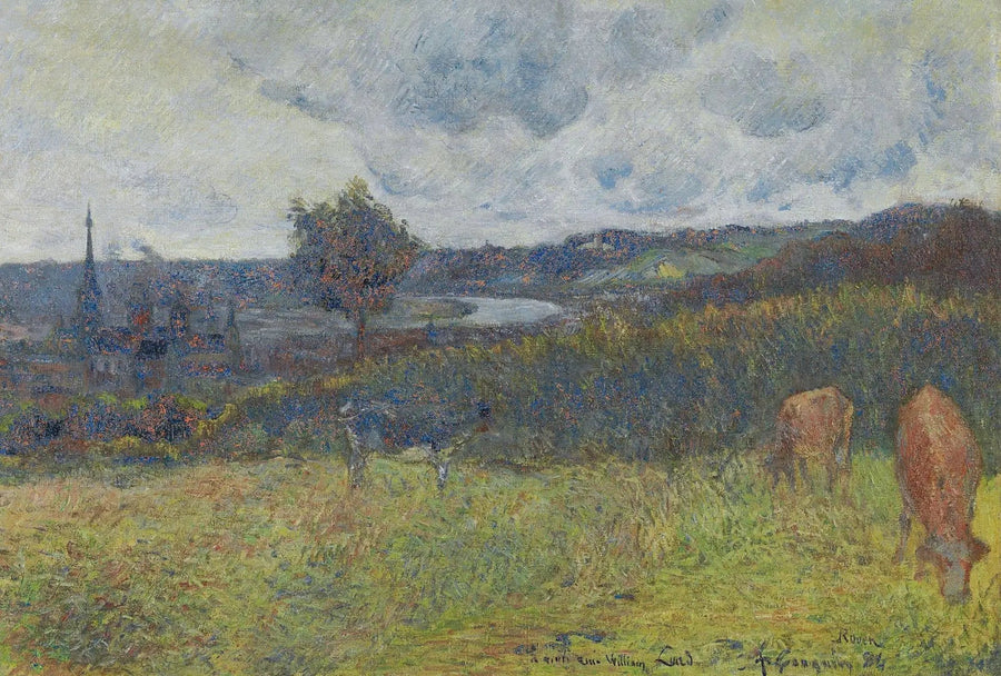 Generell utsikt over Rouen - Paul Gauguin