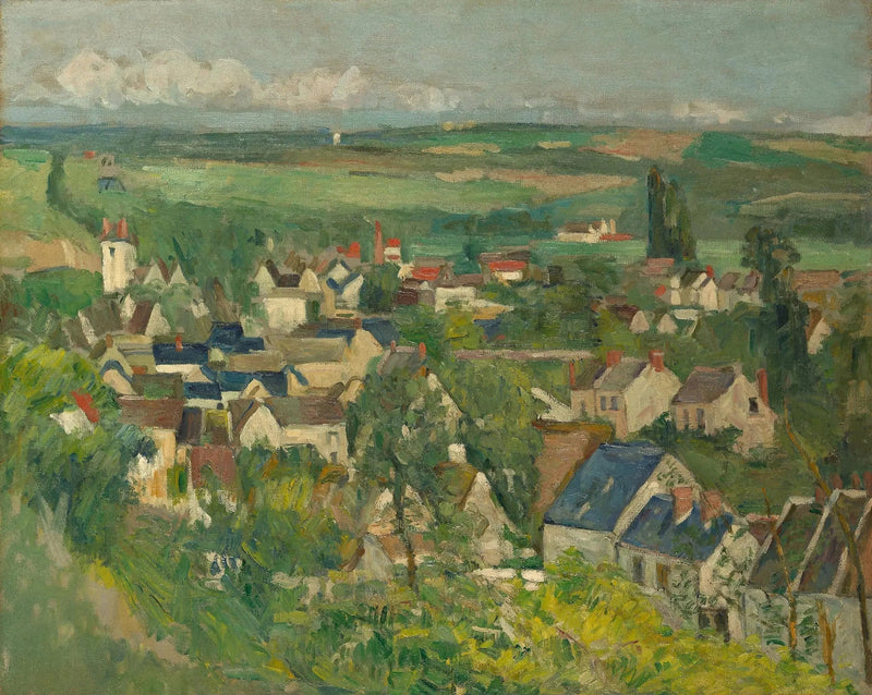 Panoramautsikt over Auvers-sur-Oise - Paul Cézanne