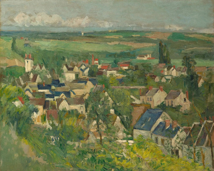 Panoramautsikt over Auvers-sur-Oise - Paul Cézanne