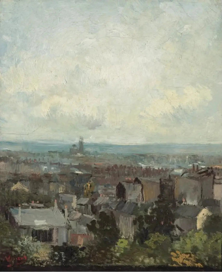 Utsikt over Paris i nærheten av Montmartre - Vincent van Gogh
