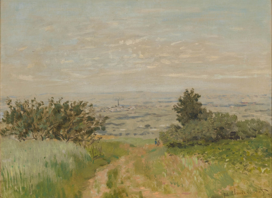 Utsikt over sletten ved Argenteuil, åsene ved Sannois - Claude Monet