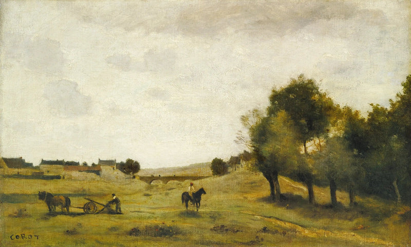 Utsikt nær Épernon - Jean-Baptiste Camille Corot