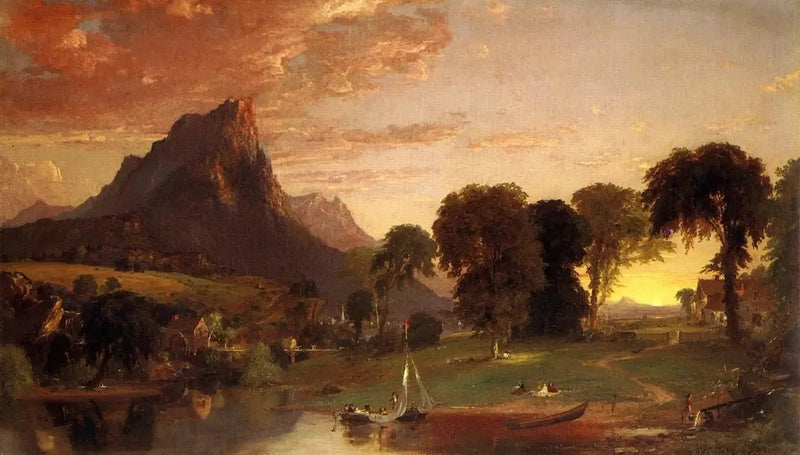 Utsikt nær Sherburne, Chenango fylke - Jasper Francis Cropsey