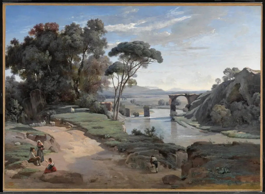 Utsikt over Narni - Jean-Baptiste Camille Corot